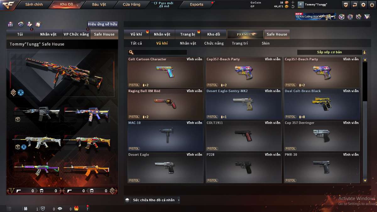 shop acc cf uy tin gia re